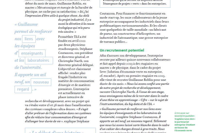 Page 43 du magazine savoir n°48 de l'Unistra